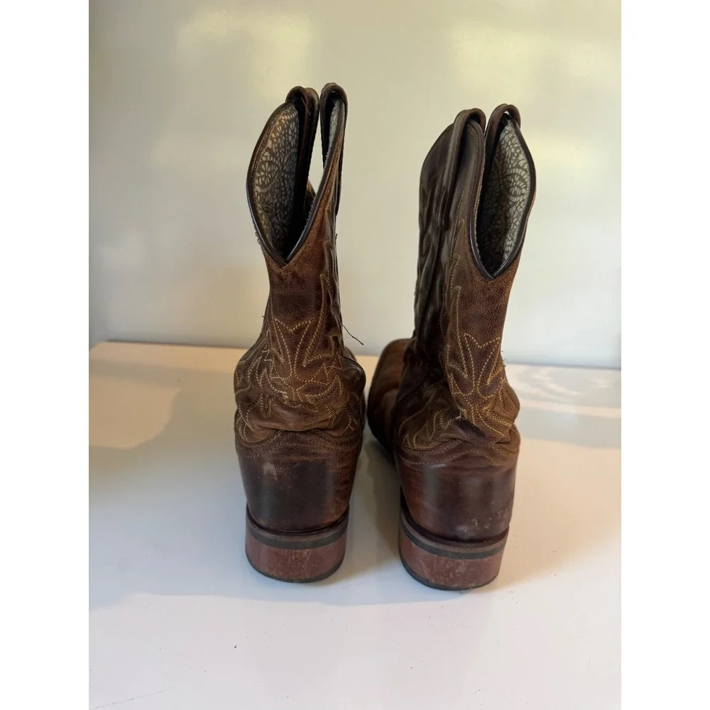 Laredo 5602 Womens Brown Leather Square Toe Western Cowboy Boots Size 9.5 M